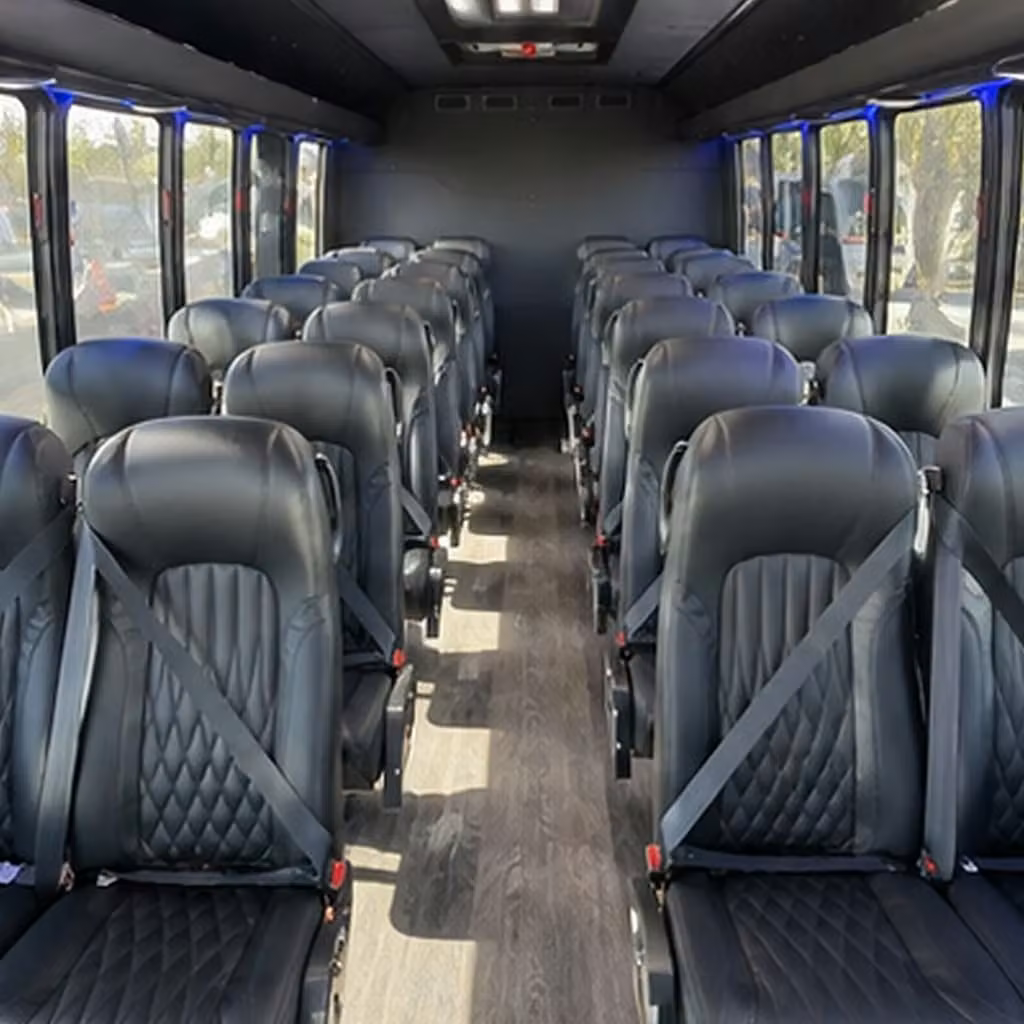 28 passenger minibus inside