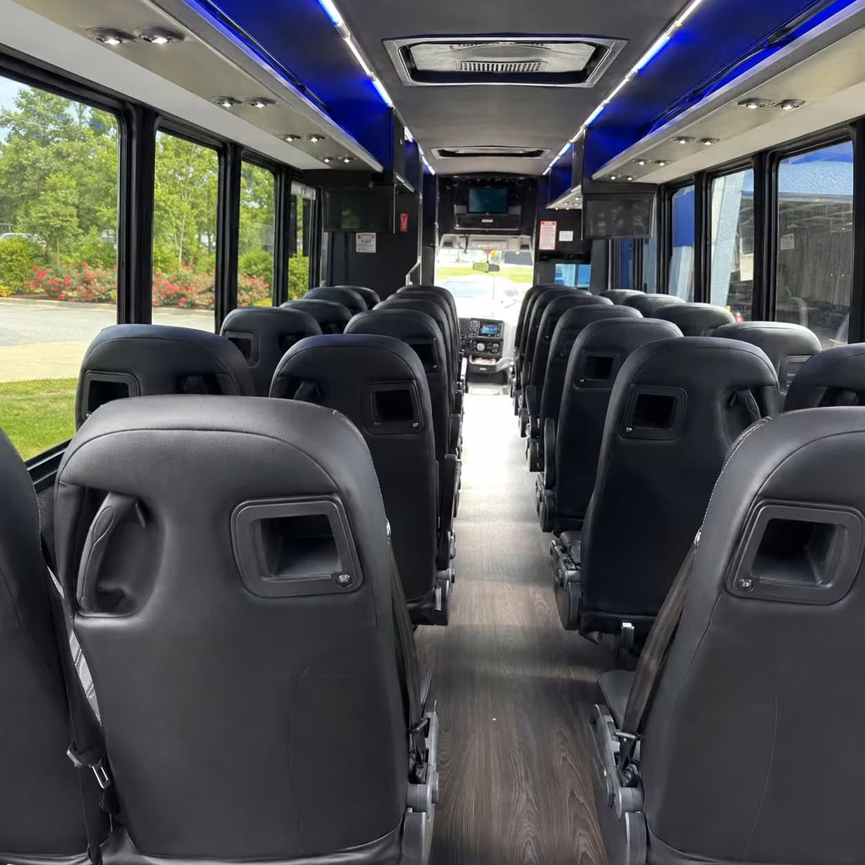 28 passenger minibus interior